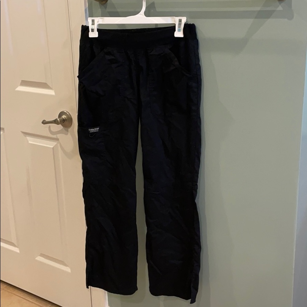 XS petite Cherokee scrub pant black